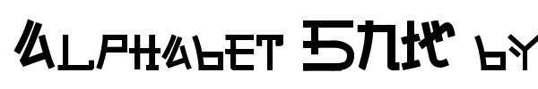 Alphabet SNK by PMPEPS font preview